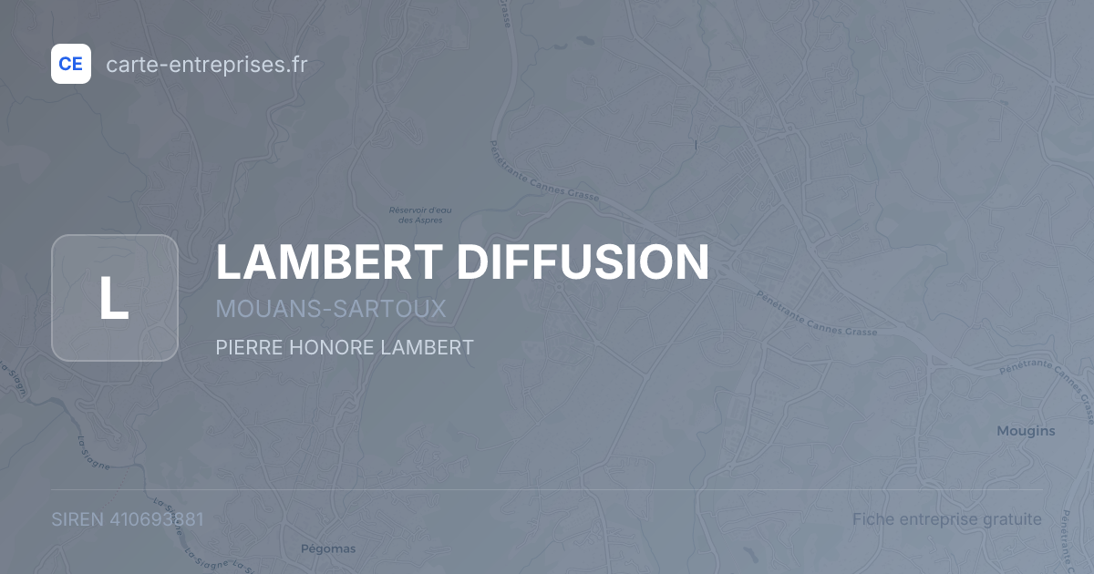LAMBERT DIFFUSION — 410693881 — fiche entreprise