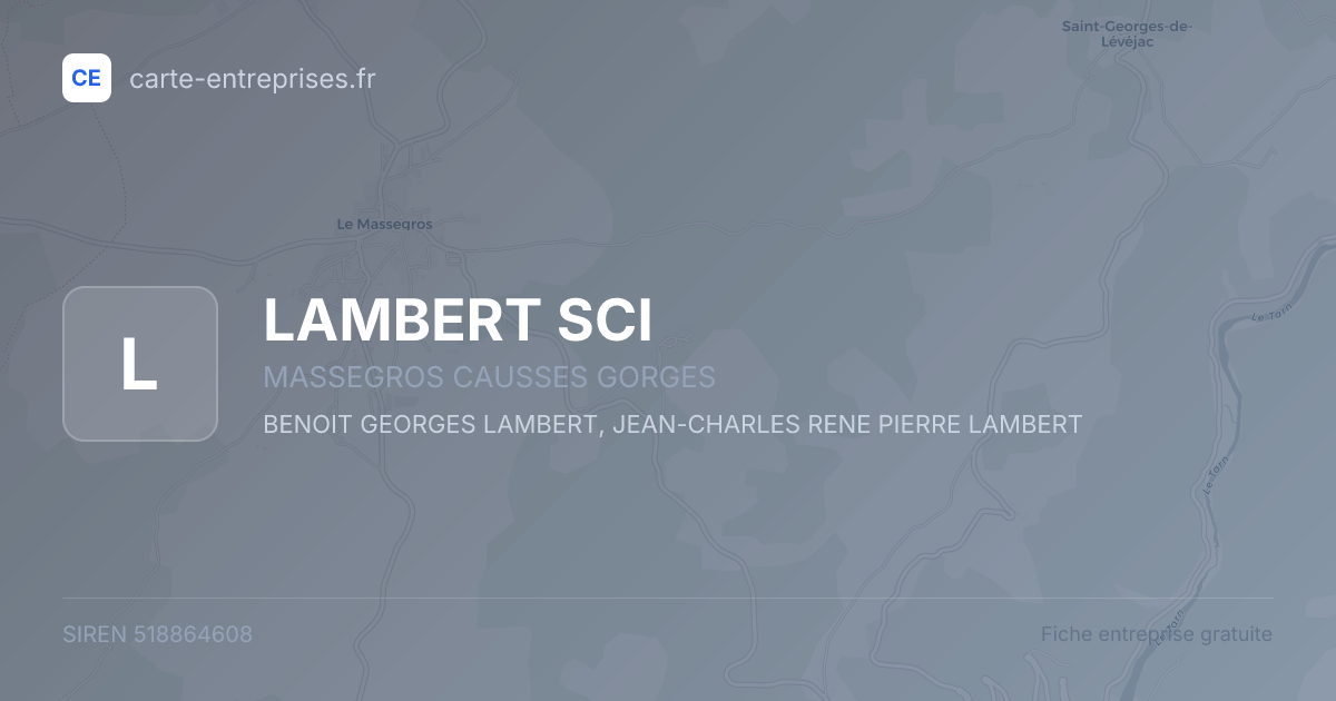 LAMBERT SCI — 518864608 — fiche entreprise