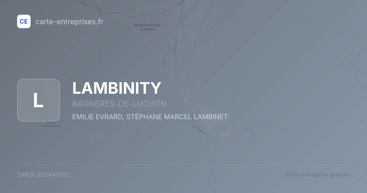 LAMBINITY — 932947252 — fiche entreprise