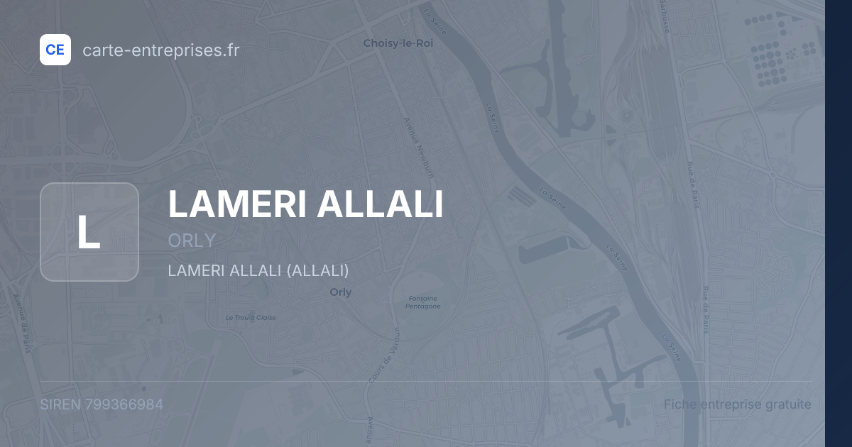 LAMERI ALLALI — 799366984 — fiche entreprise