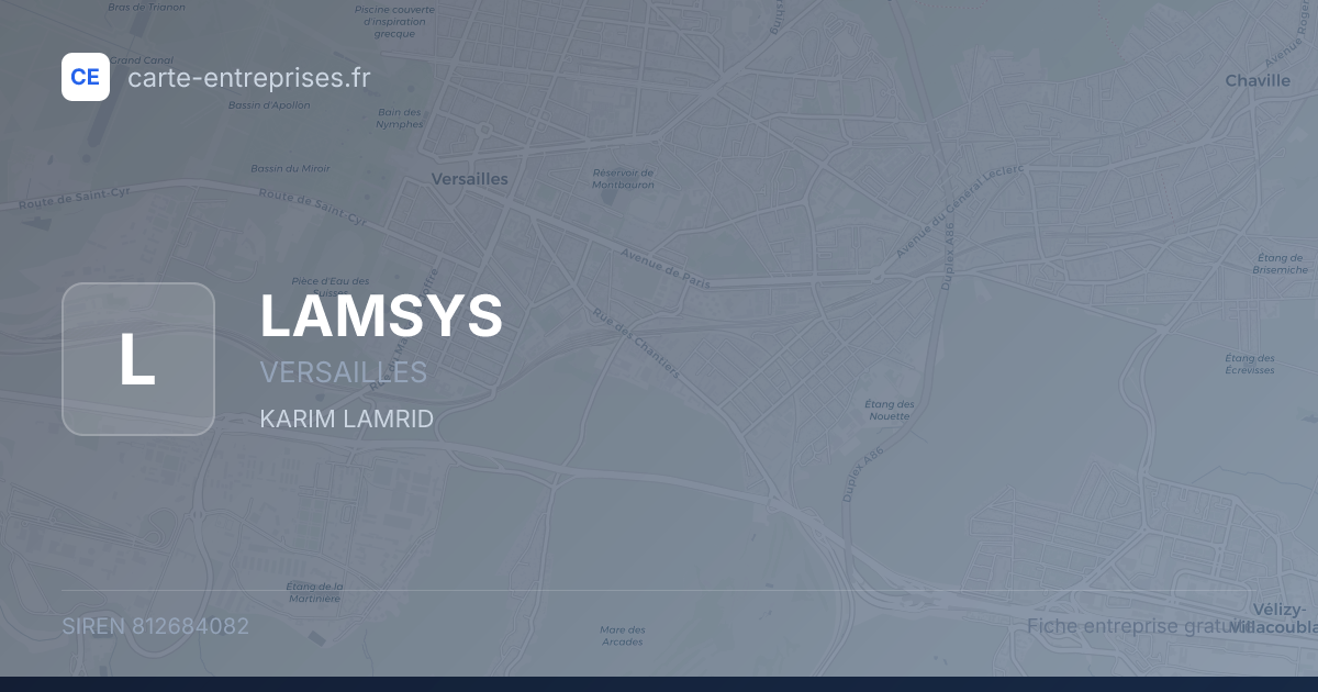 LAMSYS — 812684082 — fiche entreprise
