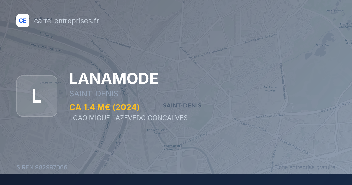 LANAMODE — 982997066 — fiche entreprise