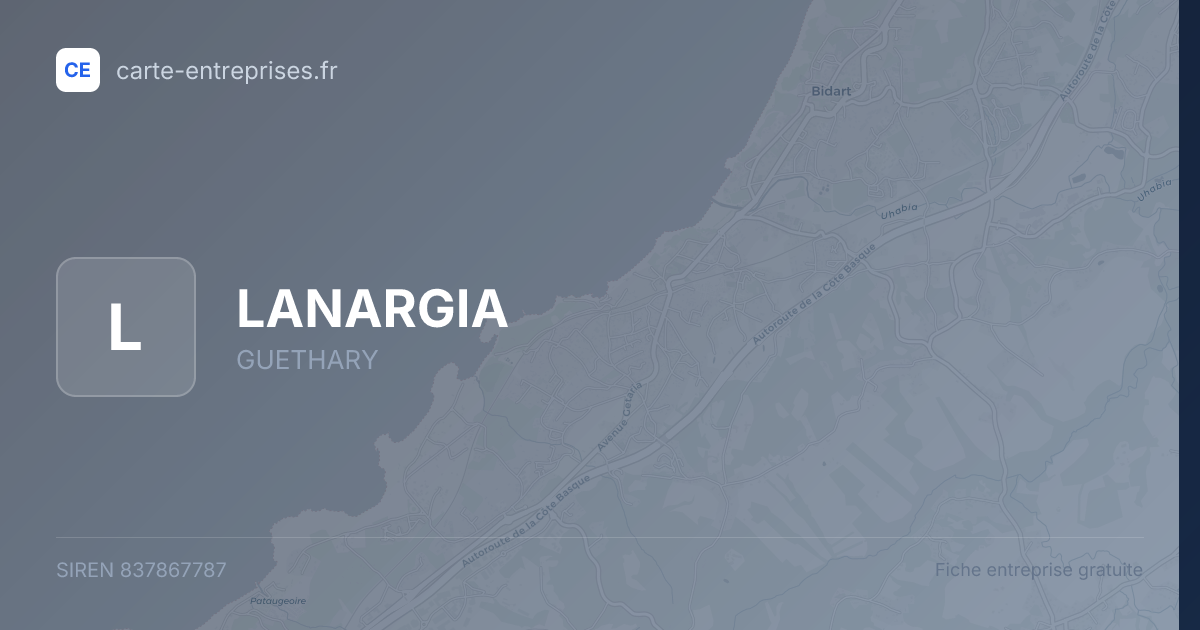 LANARGIA — 837867787 — fiche entreprise
