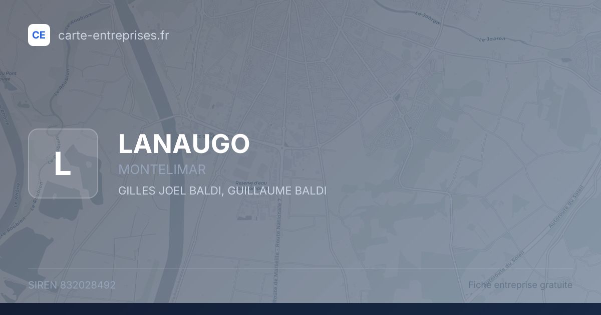 LANAUGO — 832028492 — fiche entreprise