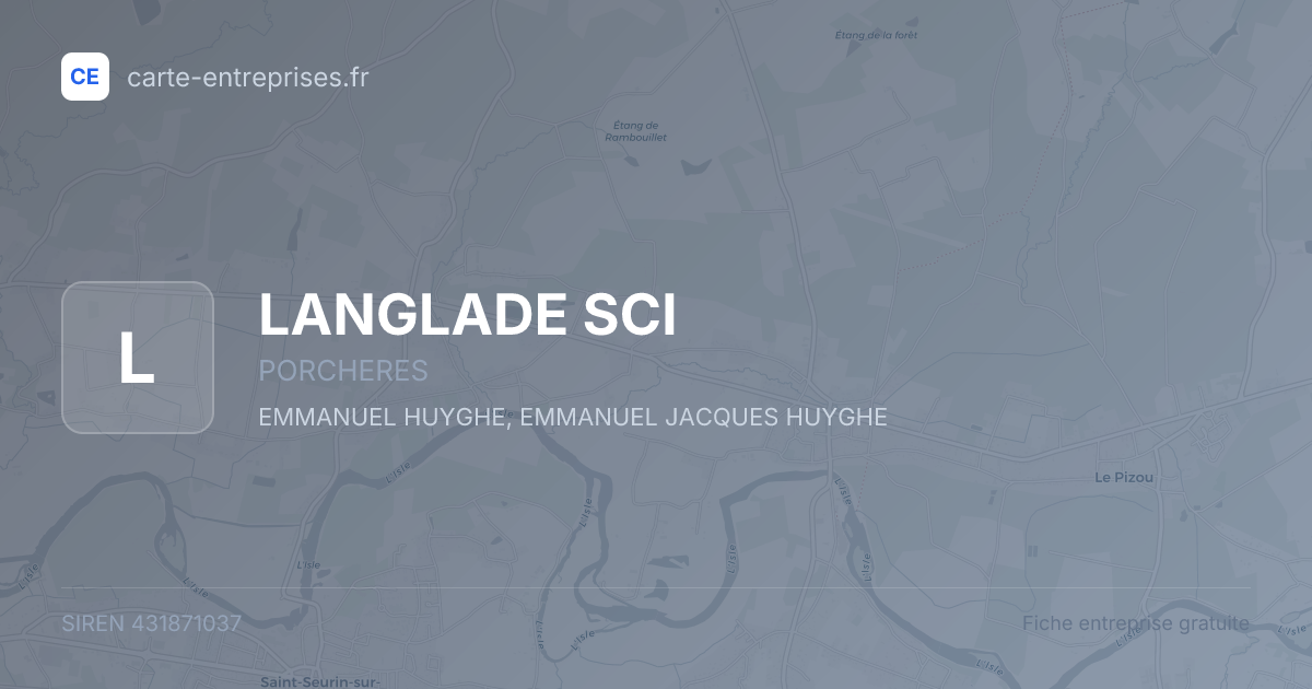 LANGLADE SCI — 431871037 — fiche entreprise