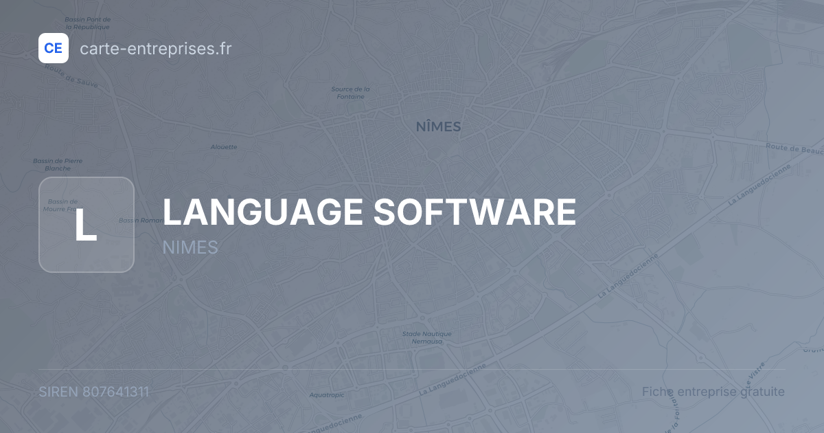 LANGUAGE SOFTWARE — 807641311 — fiche entreprise