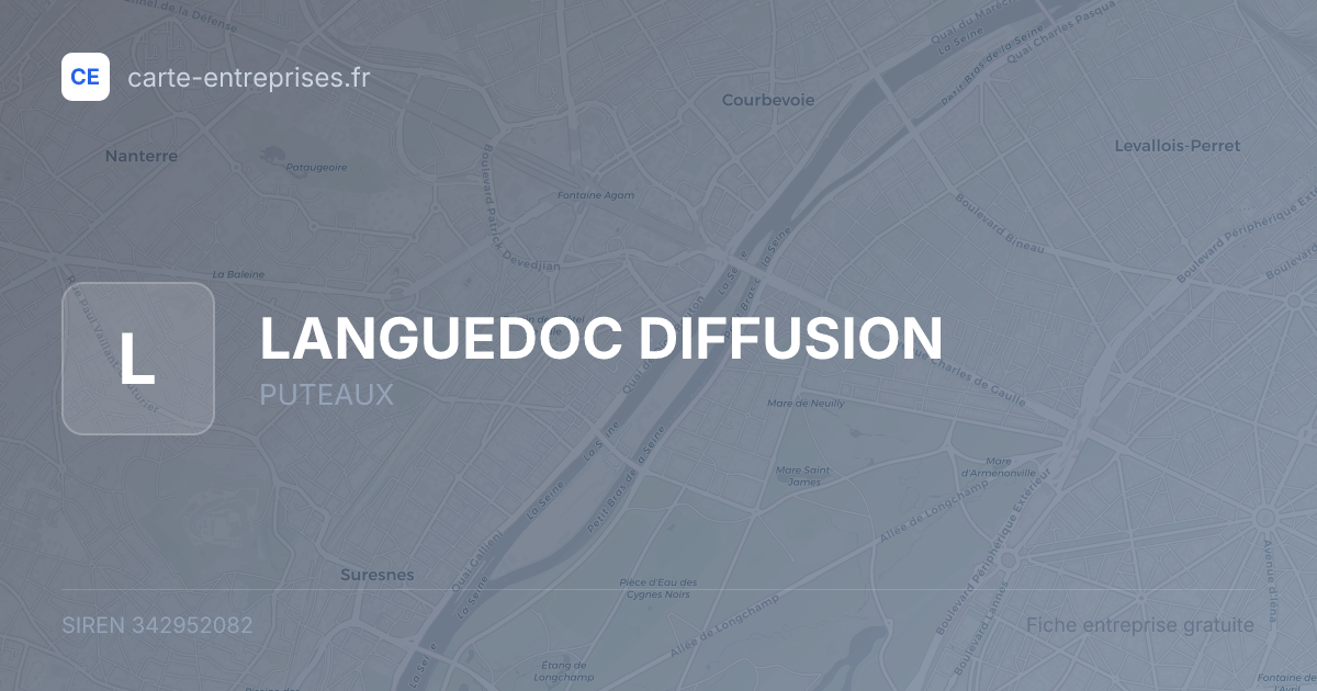 LANGUEDOC DIFFUSION — 342952082 — fiche entreprise