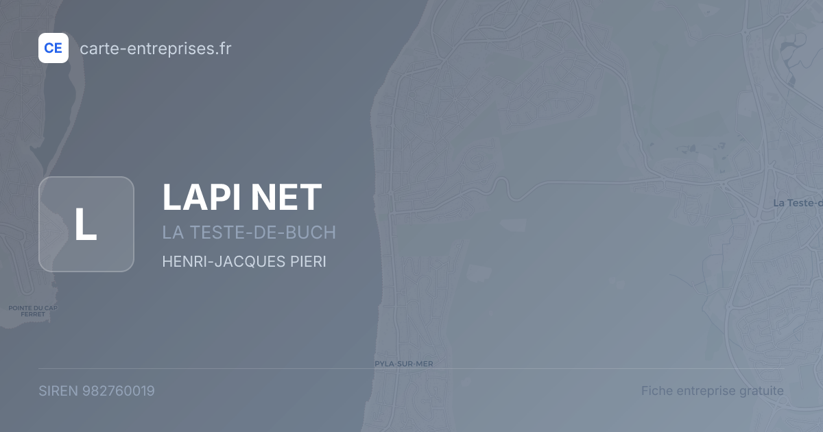 LAPI NET — 982760019 — fiche entreprise