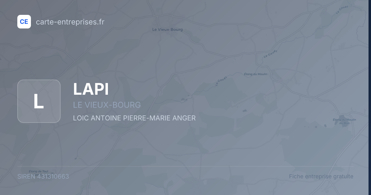 LAPI — 431310663 — fiche entreprise