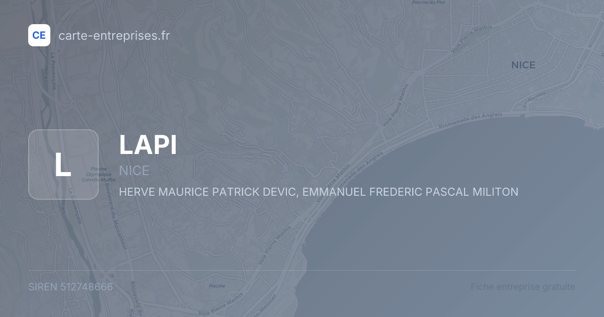 LAPI — 512748666 — fiche entreprise