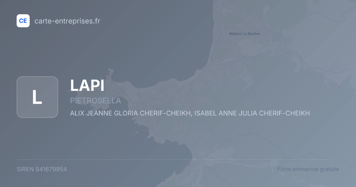 LAPI — 841679954 — fiche entreprise