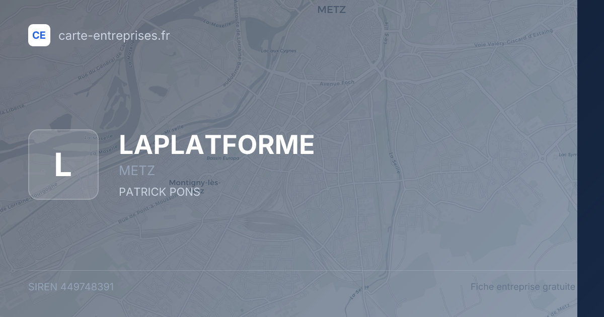 LAPLATFORME — 449748391 — fiche entreprise