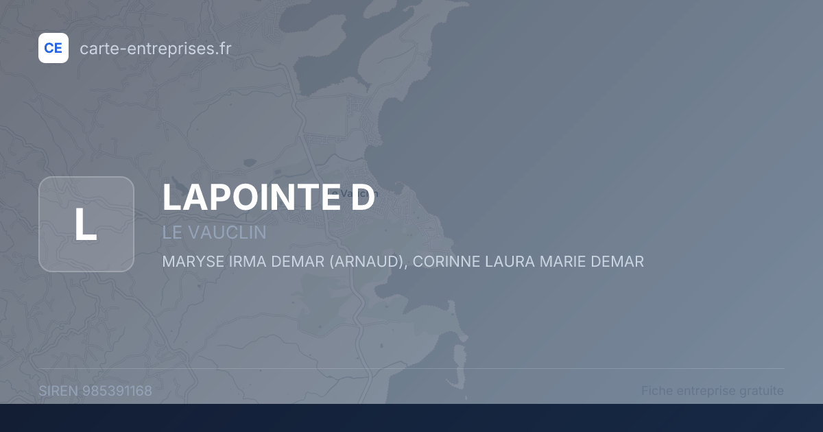LAPOINTE D — 985391168 — fiche entreprise