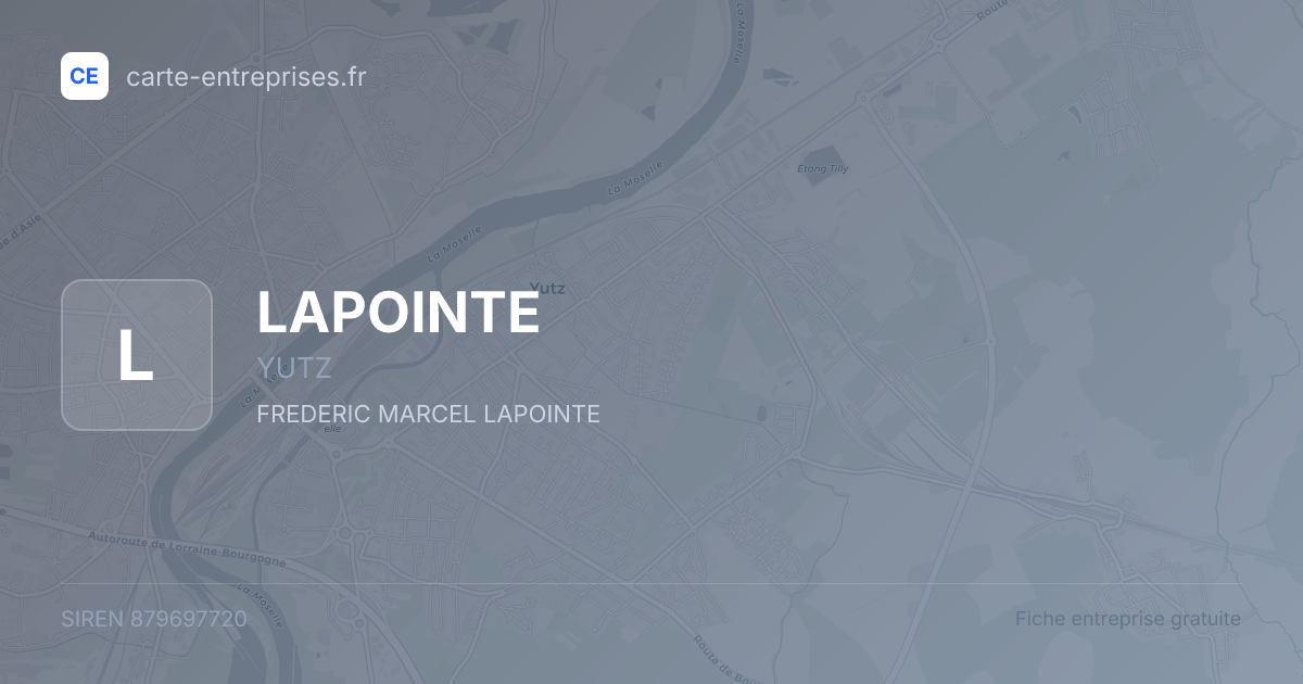 LAPOINTE — 879697720 — fiche entreprise