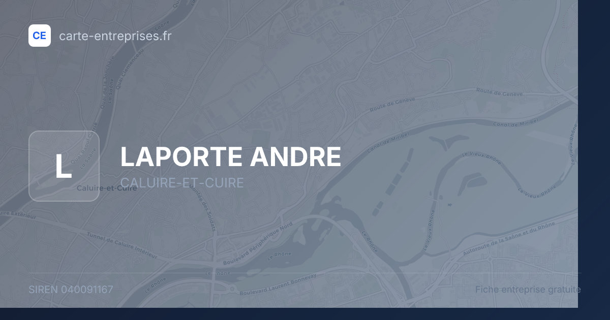 LAPORTE ANDRE — 040091167 — fiche entreprise