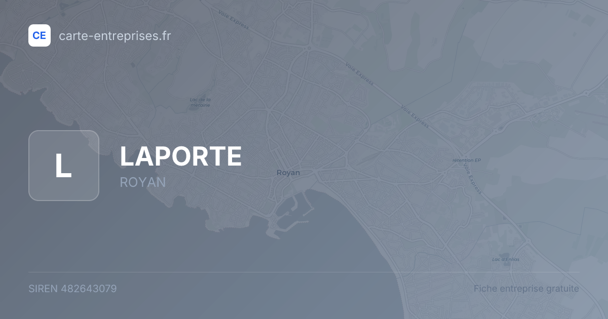 LAPORTE — 482643079 — fiche entreprise