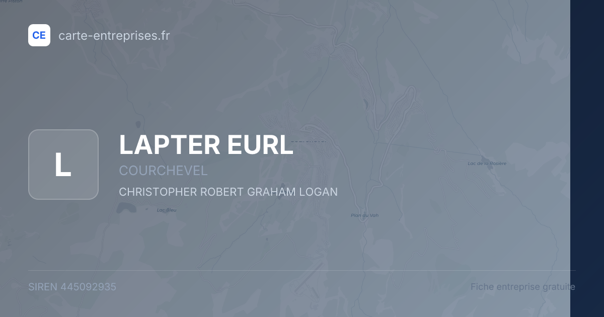 LAPTER EURL — 445092935 — fiche entreprise