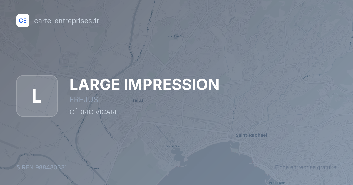 LARGE IMPRESSION — 988480331 — fiche entreprise