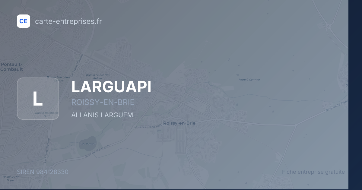 LARGUAPI — 984128330 — fiche entreprise