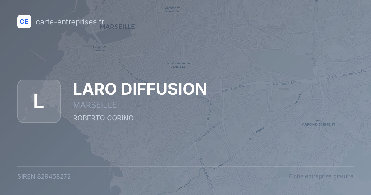 LARO DIFFUSION — 829458272 — fiche entreprise