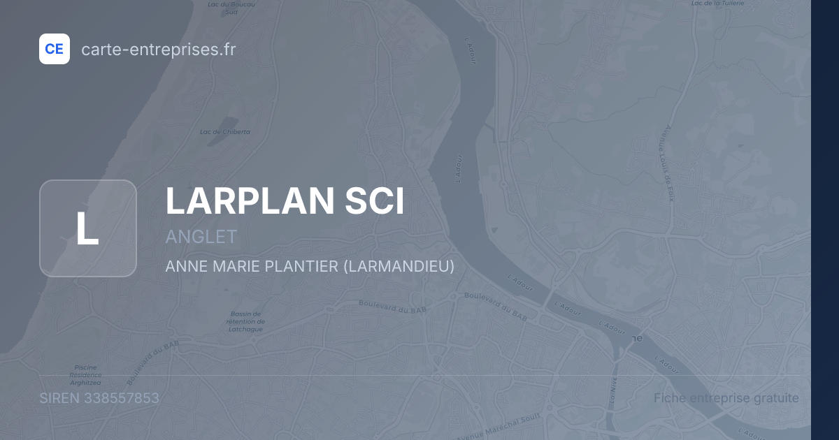 LARPLAN SCI — 338557853 — fiche entreprise