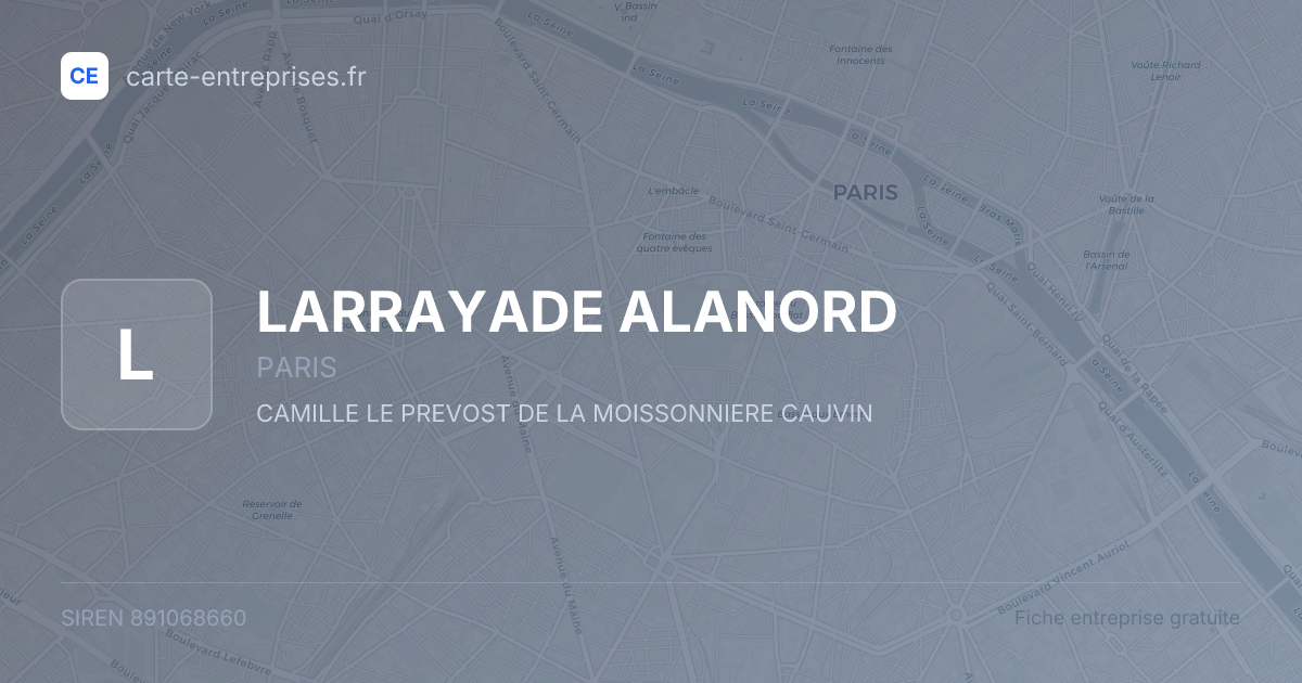 LARRAYADE ALANORD — 891068660 — fiche entreprise