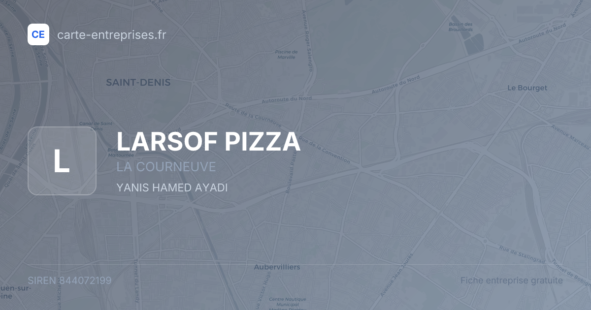 LARSOF PIZZA — 844072199 — fiche entreprise