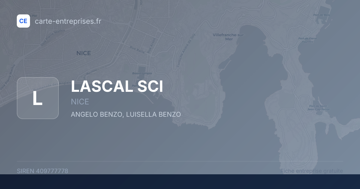 LASCAL SCI — 409777778 — fiche entreprise