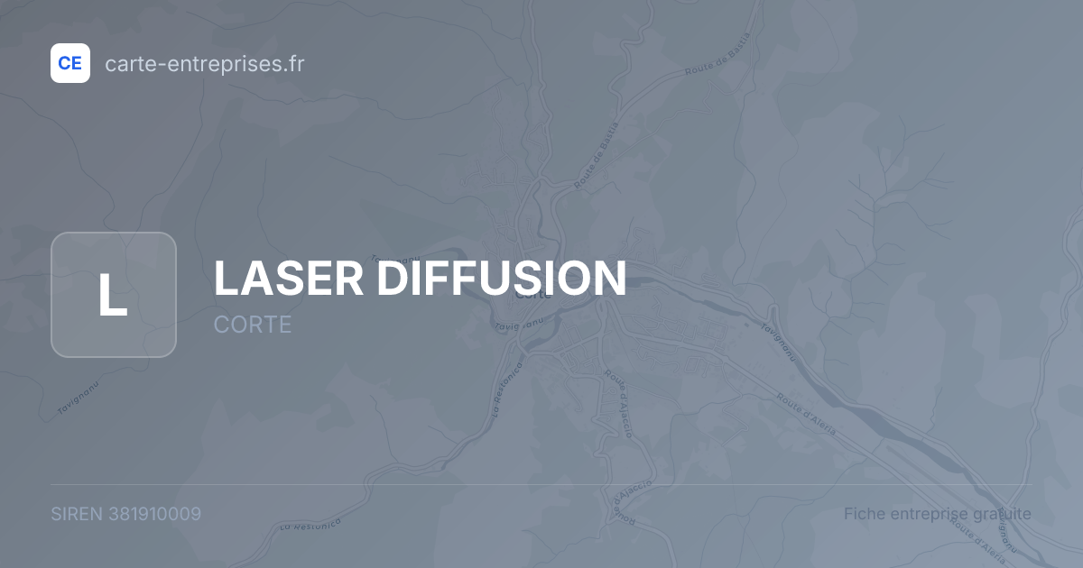 LASER DIFFUSION — 381910009 — fiche entreprise
