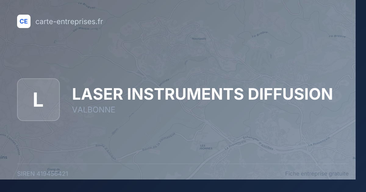LASER INSTRUMENTS DIFFUSION — 419456421 — fiche entreprise