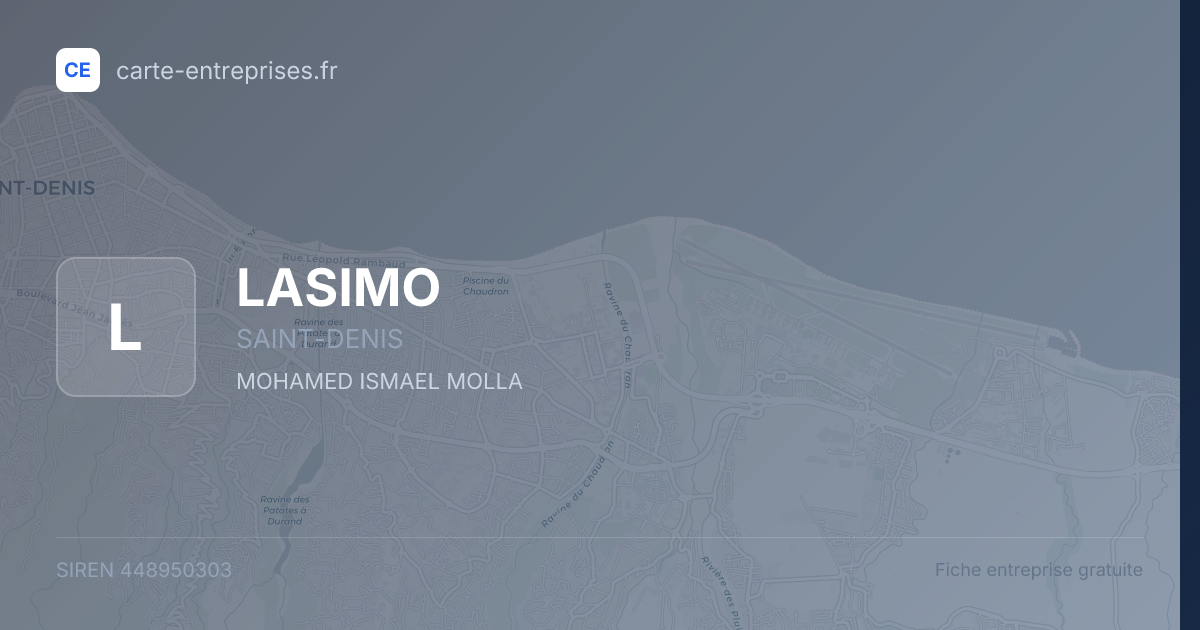 LASIMO — 448950303 — fiche entreprise