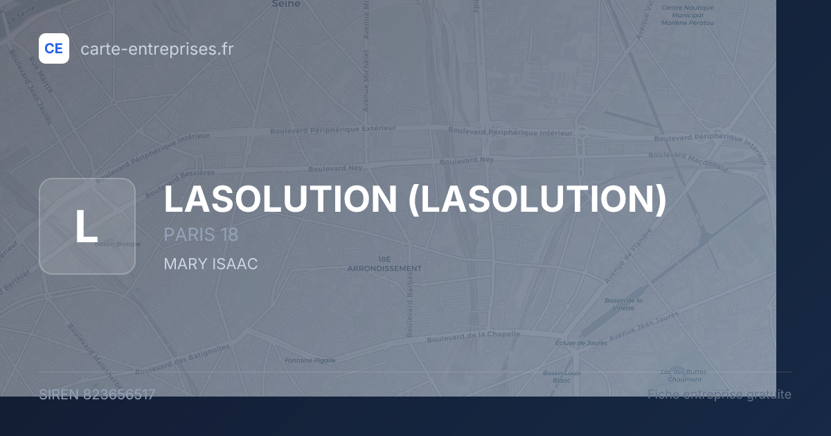 LASOLUTION — 823656517 — fiche entreprise