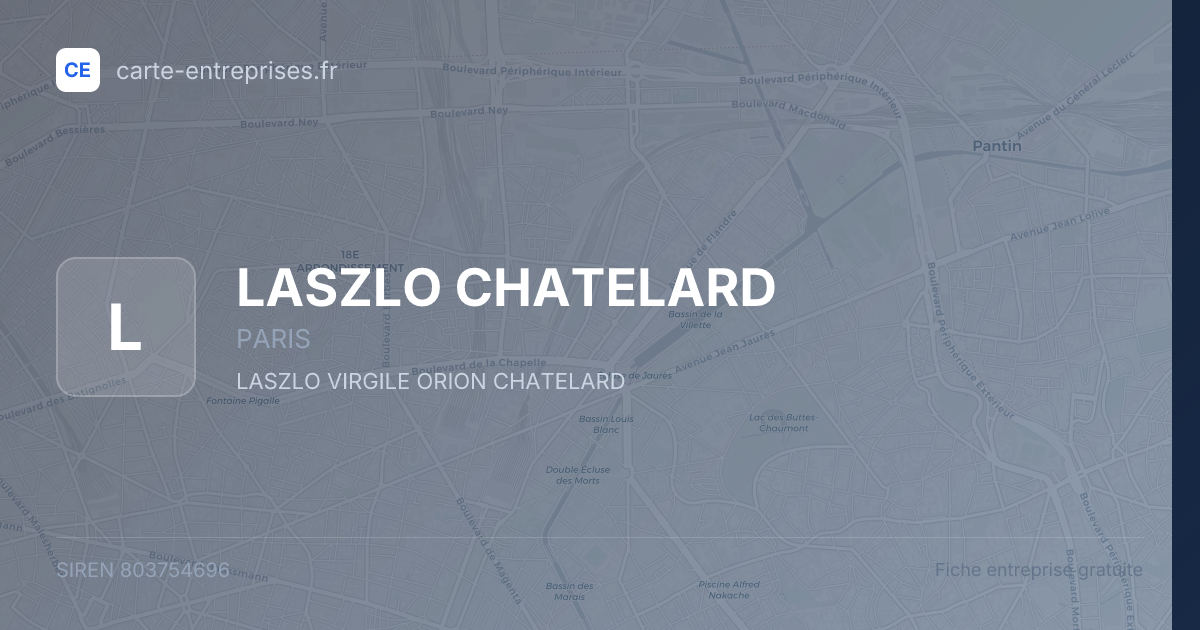 LASZLO CHATELARD — 803754696 — fiche entreprise
