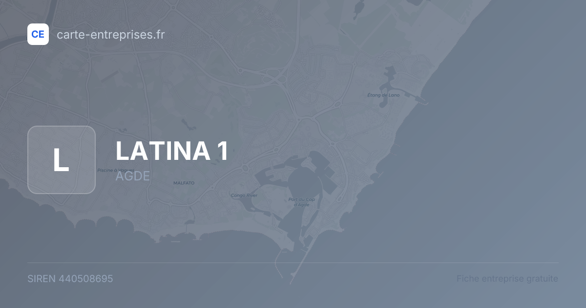 LATINA 1 — 440508695 — fiche entreprise