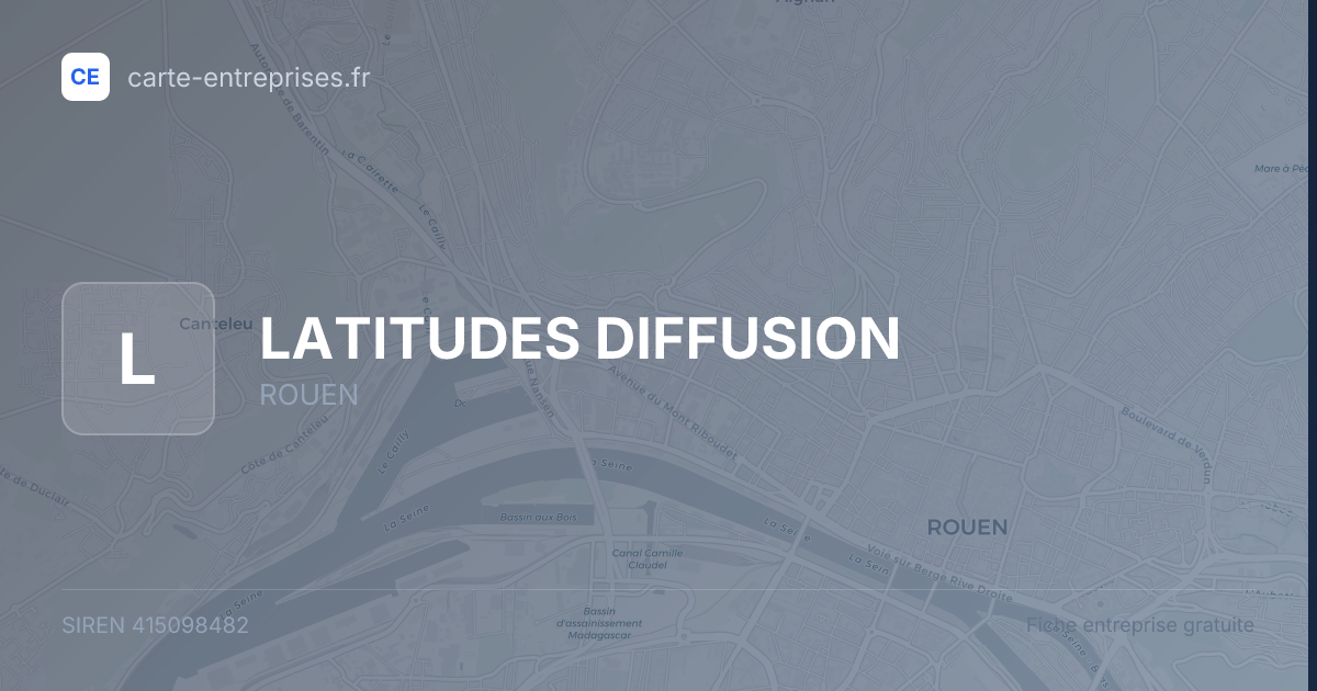 LATITUDES DIFFUSION — 415098482 — fiche entreprise