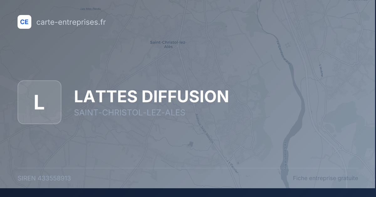 LATTES DIFFUSION — 433558913 — fiche entreprise