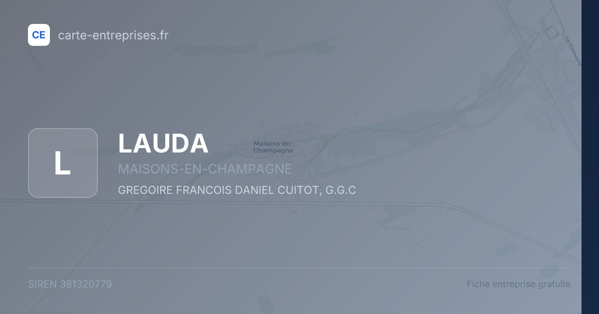 LAUDA — 381320779 — fiche entreprise