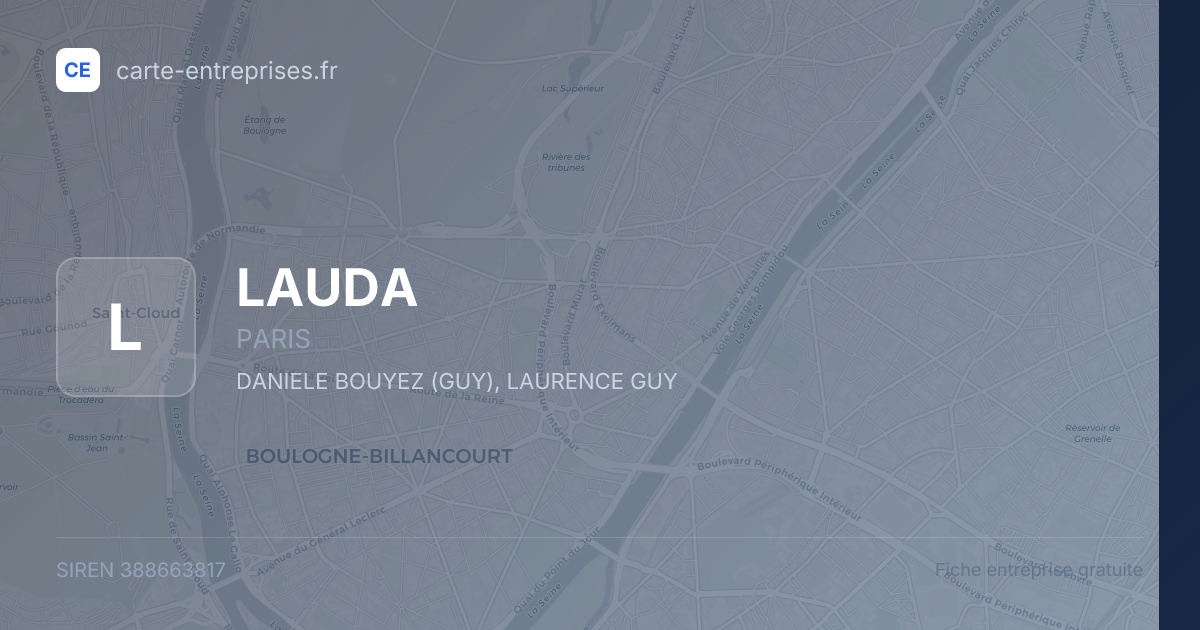 LAUDA — 388663817 — fiche entreprise
