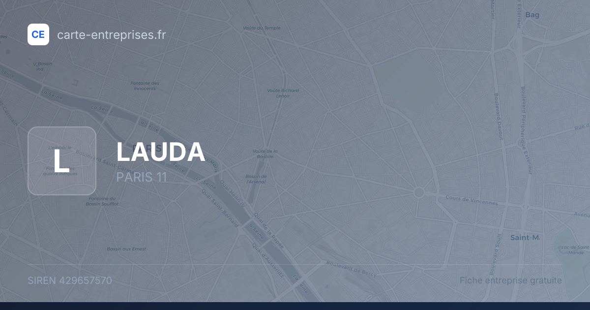LAUDA — 429657570 — fiche entreprise