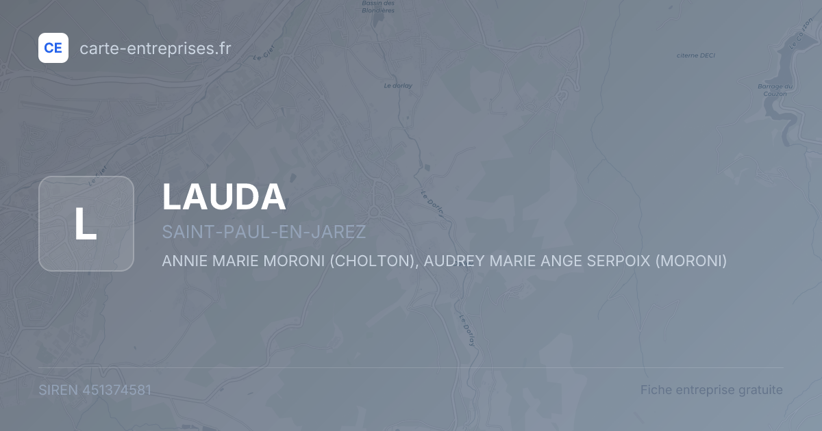 LAUDA — 451374581 — fiche entreprise