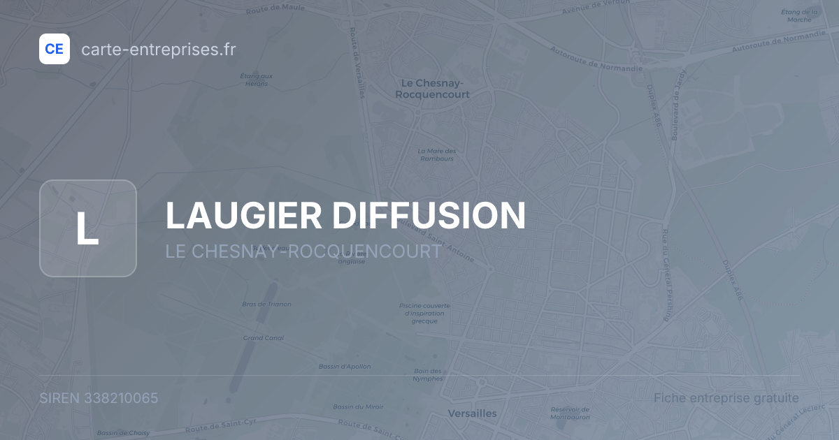 LAUGIER DIFFUSION — 338210065 — fiche entreprise
