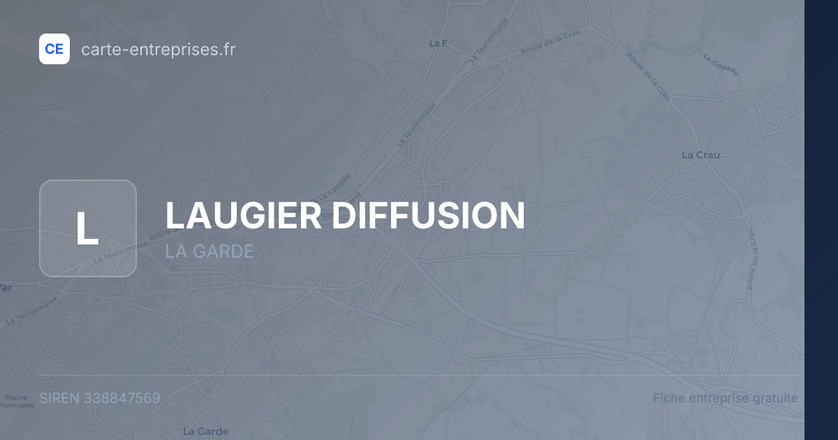 LAUGIER DIFFUSION — 338847569 — fiche entreprise