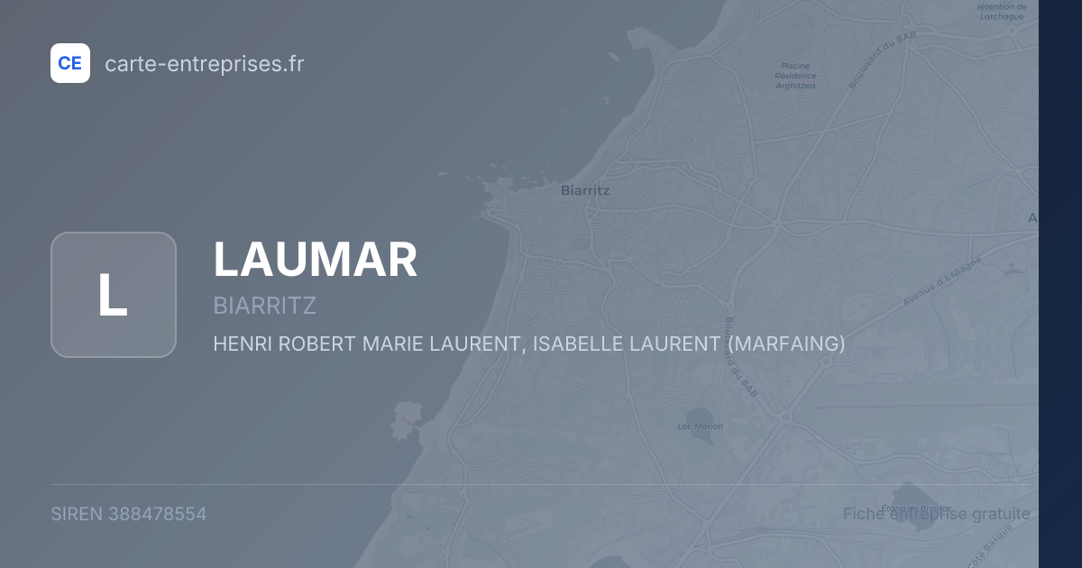 LAUMAR — 388478554 — fiche entreprise
