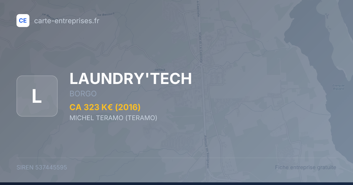 LAUNDRY'TECH — 537445595 — fiche entreprise