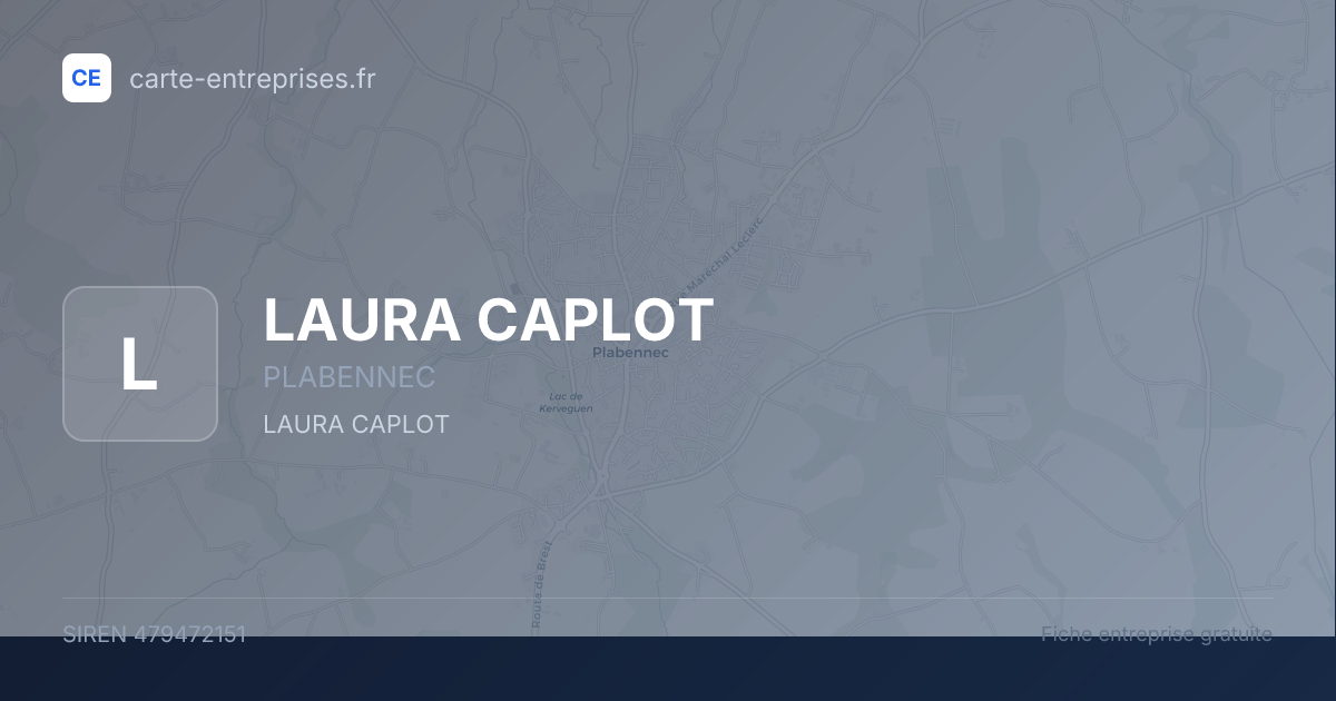 LAURA CAPLOT — 479472151 — fiche entreprise