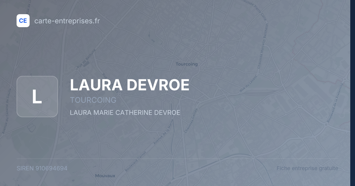 LAURA DEVROE — 910694694 — fiche entreprise