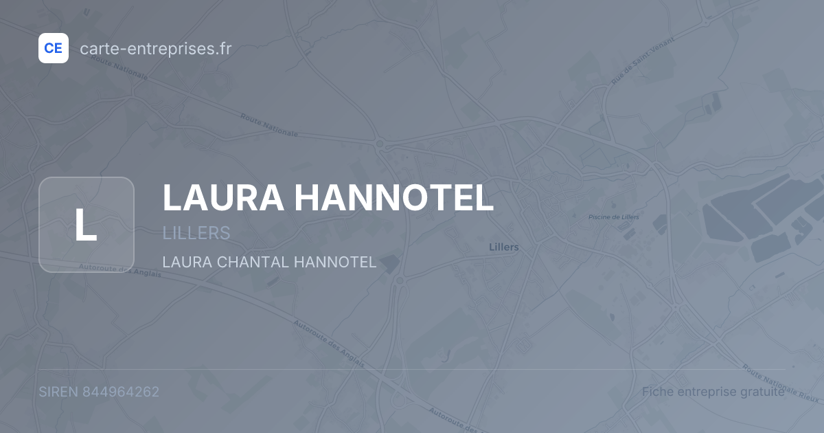 LAURA HANNOTEL — 844964262 — fiche entreprise
