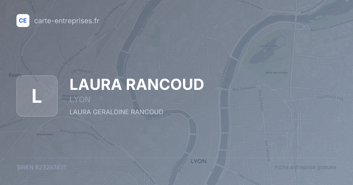 LAURA RANCOUD — 823257431 — fiche entreprise