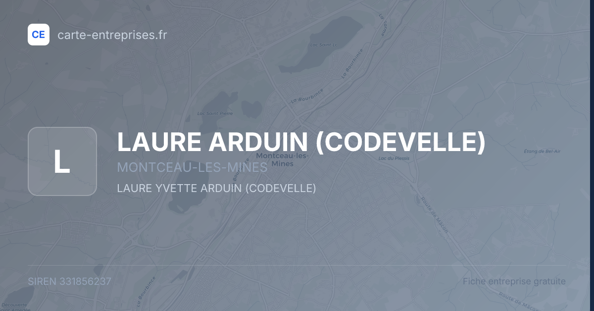 LAURE ARDUIN (CODEVELLE) — 331856237 — fiche entreprise