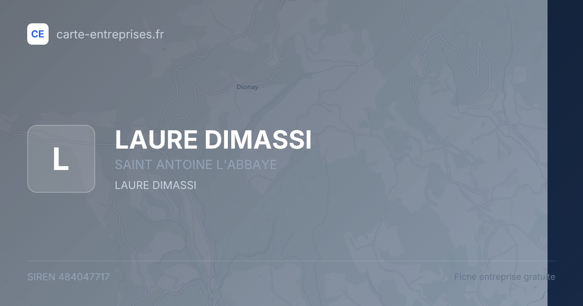 LAURE DIMASSI — 484047717 — fiche entreprise